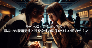 あの人達って不倫してる？職場での既婚男性と独身女性の関係が怪しい時のサイン