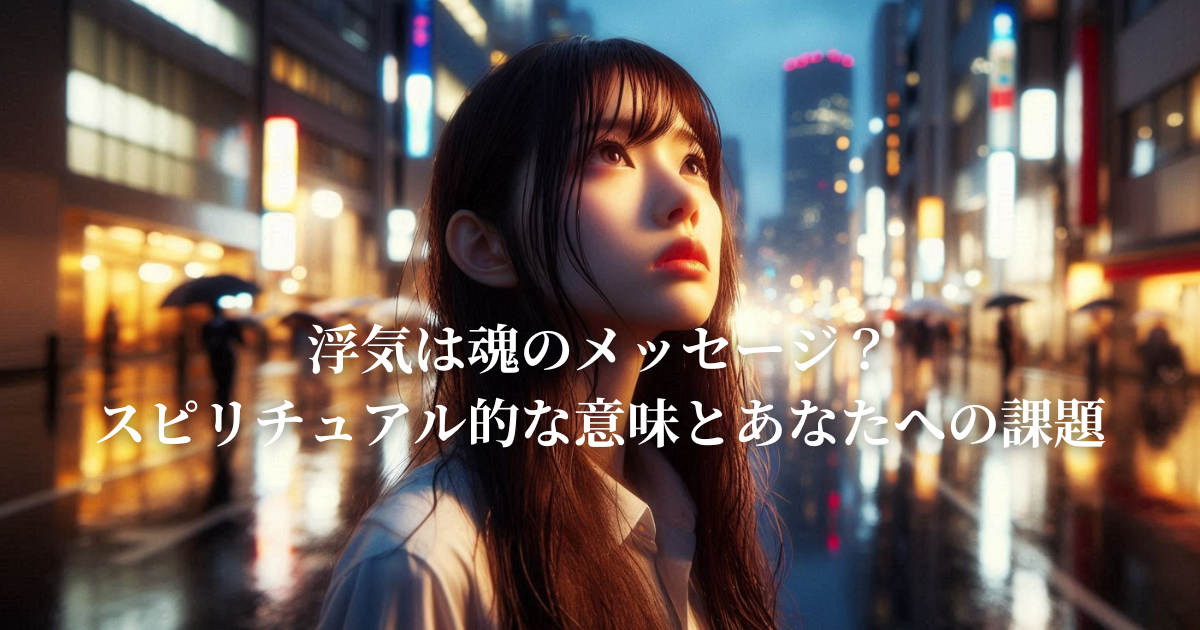 浮気は魂のメッセージ？スピリチュアル的な意味とあなたへの課題