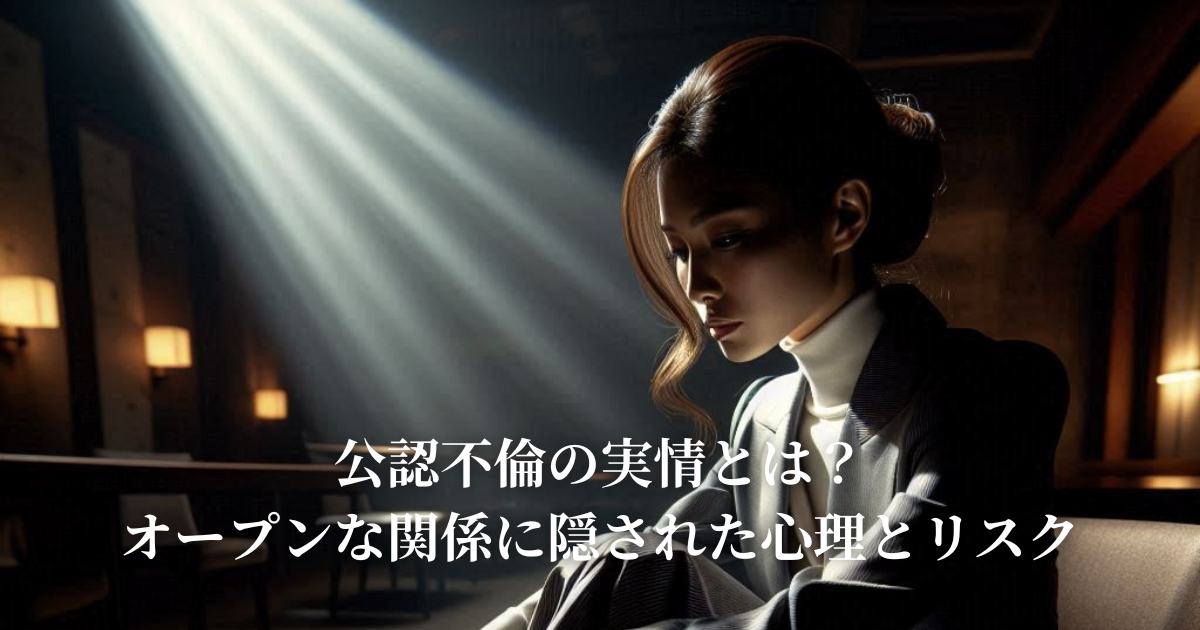 公認不倫の実情とは？オープンな関係に隠された心理とリスク