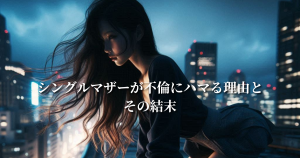 シングルマザーが不倫にハマる理由とその結末