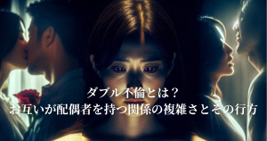 ダブル不倫とは？お互いが配偶者を持つ関係の複雑さとその行方